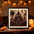 thumbnail image 2 of Vintage Christmas Full‑Round Pearl Diamond Art Kits for Adults, Santa Gnome Winter Castle Rhinestone Canvas, Christmas or Halloween Decoration Craft Gift for DIY Holiday Desk Wall(Castle and Rose), 2 of 7