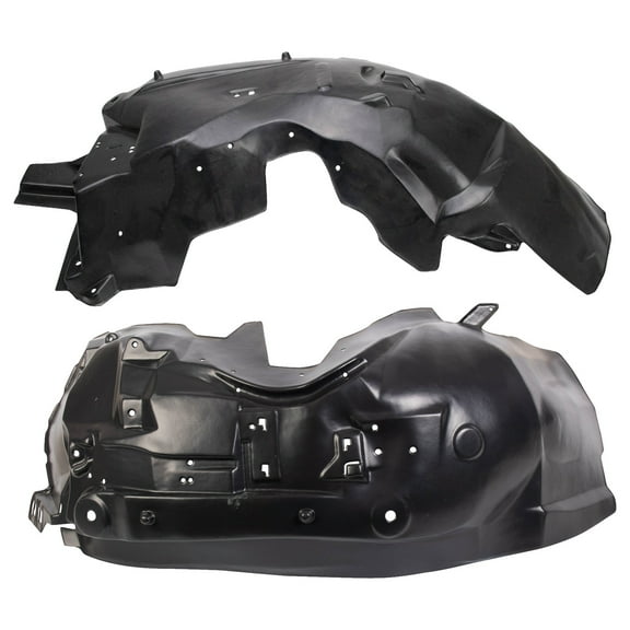 TRQ Front Inner Fender Liner Set Fits Select 1998-2002 Lincoln Town Car FO1246111 FO1247111