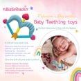 thumbnail image 2 of Teether BIGSPINACH Cupido Lazo de silicona con forma de corazón, color azul bebé, 2 of 6