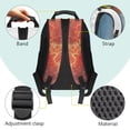 thumbnail image 4 of Uorisanigo Fire Basketball Kids School Backpack 17 Inch, Multifunctional Kids Bookbag for Ages 6-12, Lightweight with Padded Shoulder Straps, 4 of 7