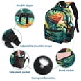 thumbnail image 3 of Mermaid Cute Bag Diaper Backpack Baby Cushion Backpack Backpack for School Teens with Adjustable Strap and Large Capacity, Printed Design, 3 of 6