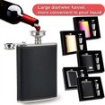 thumbnail image 4 of Hip Flask Gift Set,hip Flasks For Liquor For Men With Black Leather Cover, 4 of 5