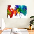 thumbnail image 3 of Elephant Stock Abstract Paint Splash Wall Art - Horizontal Canvas Wall Art - Living Room Wall Decor - Abstract Canvas - Brown And Green Decor - 12" x 8", 3 of 8