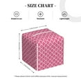 thumbnail image 4 of Vsdgher Fish Scales Pattern Tissue Box Cover Holder, Square with Bottom Belt by Leather Decorative Organizer for Tabletop, Bathroom, Car, Office, 4 of 7