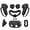 Black, variant on Meponn Silicone Protective Accessory Set for Meta Quest 3s with Controller Grip Covers, VR Headset Shell, Face Cushion & Lens Cover, Green