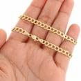 thumbnail image 5 of Nuragold 10k Real Yellow Gold Solid Cuban Curb Link 5mm Chain Bracelet (7"-9") Italian Jewelry for Men & Women, 5 of 11