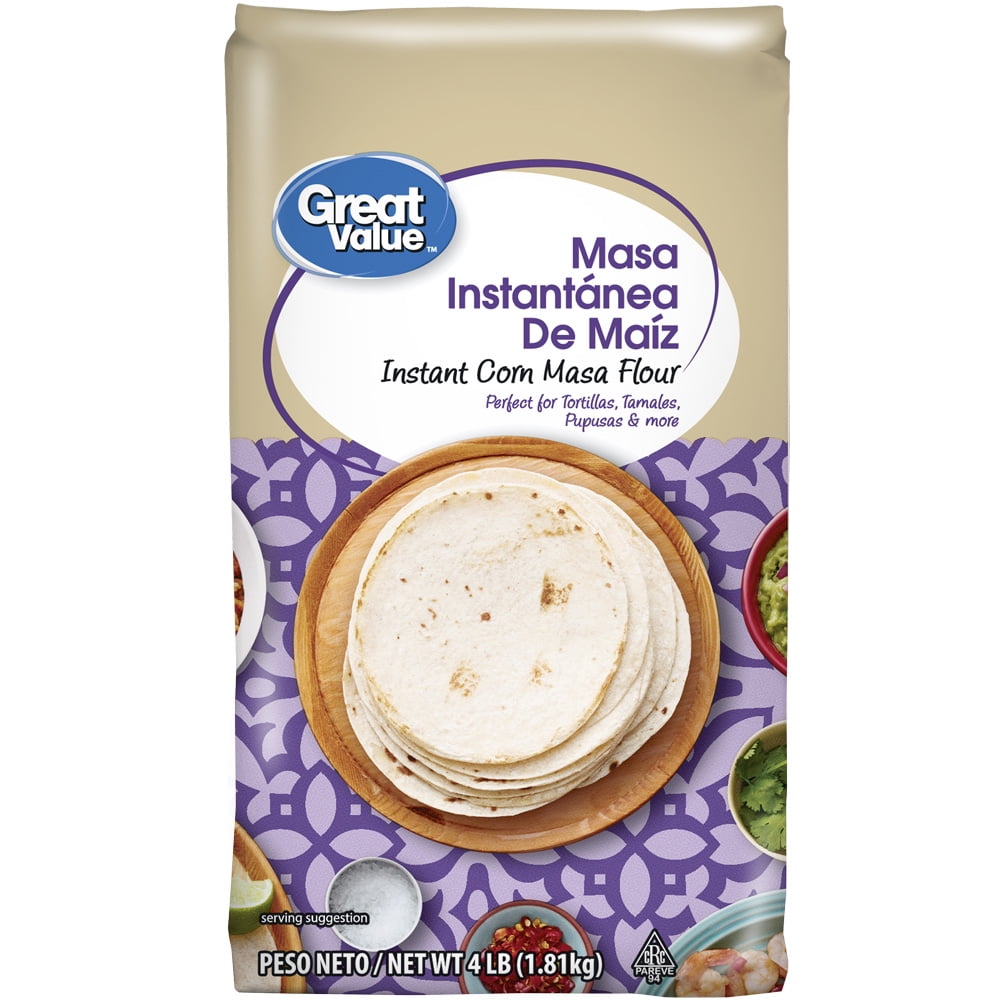 (2 pack) Great Value Corn Flour, 4.0 lb