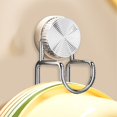 thumbnail image 7 of Suction Cup Wall Mount Hook, Heavy Duty Stainless Steel Multifunctional Hanger, Removable Reusable Holder, Waterproof Bathroom Hook for Tile, Glass and Smooth Wall Surfaces, 7 of 7