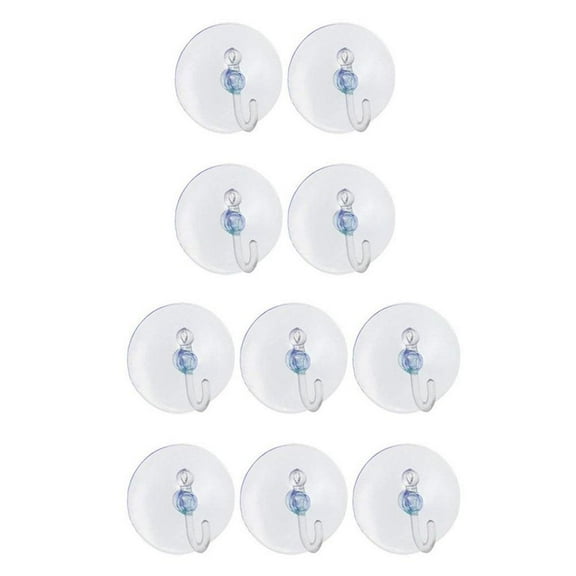 UOYOTT 10x WINDOW SUCTION CUP HOOKS 40/50mm SUCKER HANGER Plastic Hanging Small R9J4
