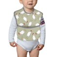 thumbnail image 4 of Bingfone Mess-Proof Baby Bib - Waterproof Bib for Baby Boy or Girl with Food Catcher Pocket, Unisex-Funny Chicken, 4 of 6