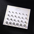 thumbnail image 2 of ziyahi 12 Pairs Rhinestones Girls Earring Set Crystal Ear Stud Earrings Multiple styles No.01 s, 2 of 6