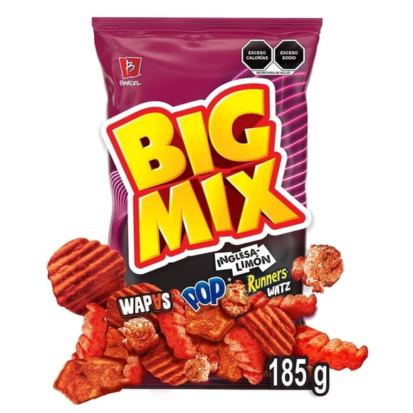 Botana Barcel Big Mix sabor inglesa y limón 185 g