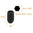 thumbnail image 2 of Unique Bargains Ball Point Set Screws, M4 x 8mm High Carbon Steel Metric Spring Hex Socket Grub Screw 5 Pack, 2 of 7