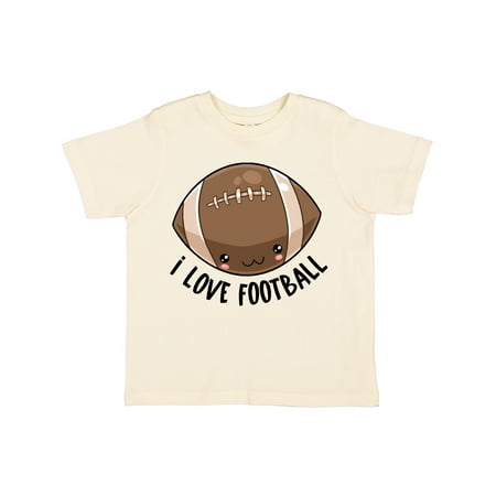 

Inktastic Cute I Love Football Gift Toddler Boy or Toddler Girl T-Shirt