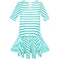 thumbnail image 3 of Girls Dress Striped School Uniform Bow Tie Jumper 5 Years, 3 of 7