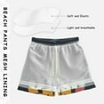 thumbnail image 3 of FORMRS Boys Swim Trunks Quick Dry Mesh Liner Boardshorts Sizes XS-XL, Red UFO, 3 of 7