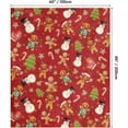 thumbnail image 6 of Christmas Flannel Blanket Throw, Red Gingerbread Man Christmas Bear Soft Fuzzy Plush Cozy Fleece Blankets for Couch Sofa Bed Lounging, Ideal Gifts for Kids Adults Wife Self, 60x80, 6 of 7