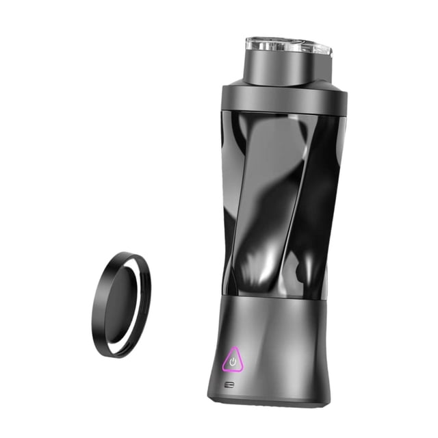 Licuadora de jugos frescos Procesamiento de alimentos 360W Exprimidor eléctrico versátil inalámbrico Mini licuadora pequeña Vaso para batidos Batidos negro