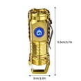 thumbnail image 3 of NARABB Strong Lighting Charging Outdoor Portable Flashlight Camping Range Mini Golden, 3 of 6