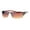 Brown Brown (Brown), variant on Half Rim Rimless Style Rectangle Sunglasses Classic Fashion UV400 Silver, Clear