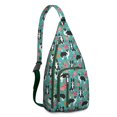 thumbnail image 1 of Bone Design Sling Backpack - Fun Dog Lover Gift, Fashionable Crossbody Pack with Multiple Pockets, 1 of 4
