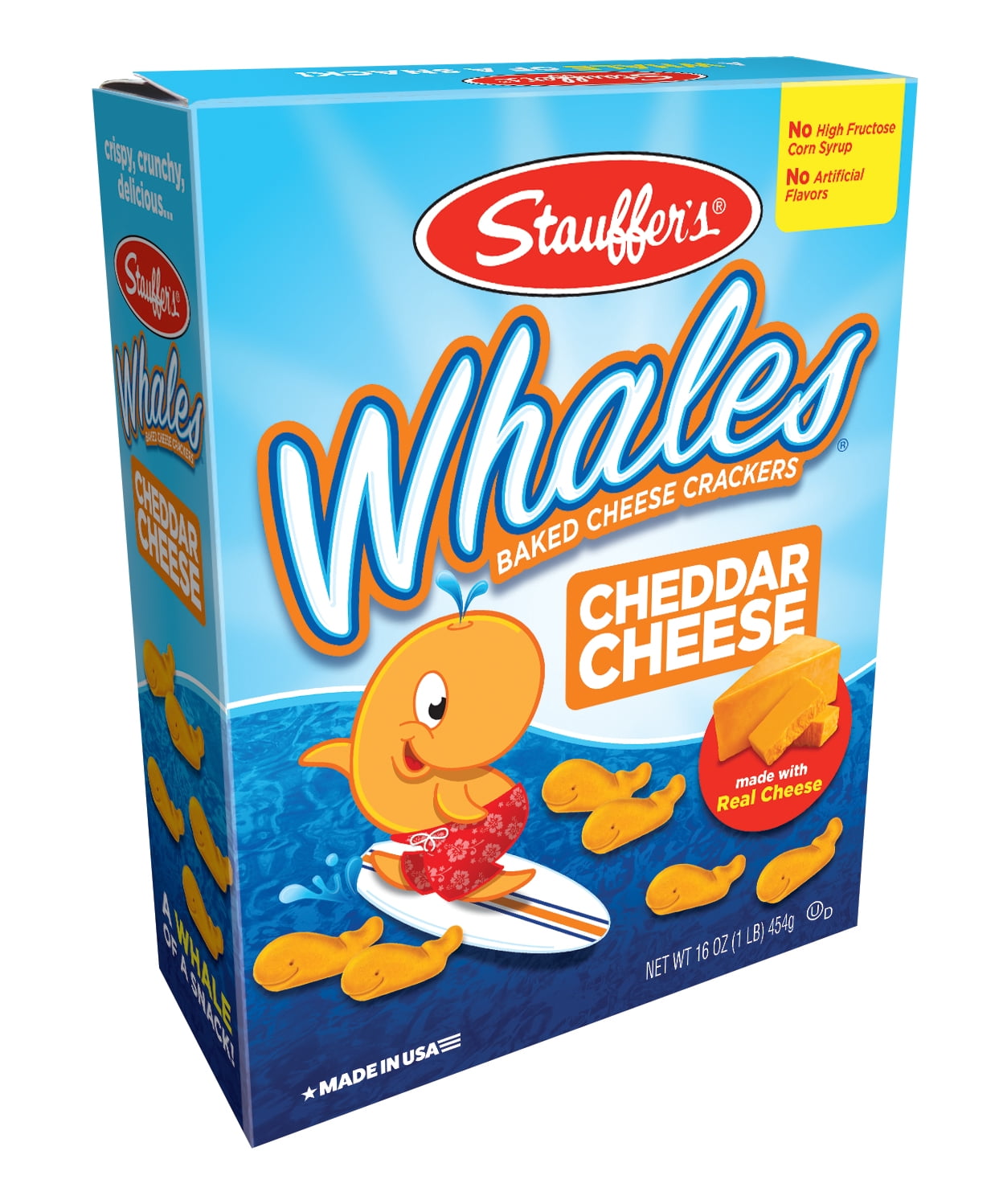Stauffer's Whales Baked Cheddar Cheese Crackers , 16 Oz