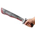 thumbnail image 1 of Cuchillo de sangre para Halloween, cuchillo afilado con sangre, Festival fantasma, juguete de plástico, cuchillo de cocina de simulación, accesorios complicados, cuchillo curvo, 1 of 5