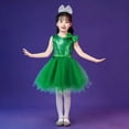 thumbnail image 2 of vigerkar Toddler Tutu Dress Little Girls Fluffy Summer Dresses Casual Party Tulle Sundress for Kids 3-12Y (Green, 4-5 Years), 2 of 7