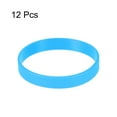 thumbnail image 3 of Uxcell Silicone Wristbands 8 Inch Circumference 1/2 Inch Width, Blue 12 Pack, 3 of 6