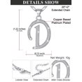 thumbnail image 6 of Silvora Initial Necklace for Women Platinum Plated CZ Crystal Personalized Letter D Pendant Necklace Shiny Dainty Jewelry Gifts for Granddaughter Sister Friends Christmas, 6 of 7