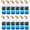 Blue Gradient, variant on Bue Frosted Glass Sublimation Bottle by Make Market – 24oz Drinkware with Bamboo Lid & Carry Cord - Customizable for Heat Transfer - Hand Wash Only - 12 Pack