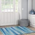 thumbnail image 3 of Linon Home Decor Washable Janna Area Rug or Runner Collection, Ivory and Blue, 3' x 5', 3 of 8