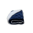 thumbnail image 2 of Super Soft Quilted Navy Navy Blue and Fleece Throw Blanket, 2 of 5
