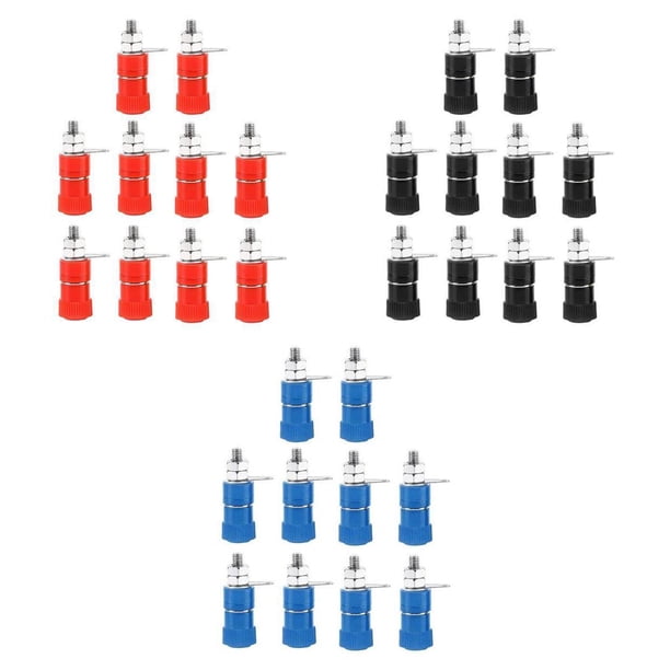 50Pcs Amplificatore Altoparlanti Binding Posts Terminali 4mm Spina A 50Pcs Amplificatore Altoparlanti Binding Posts Terminali 4mm Spina A