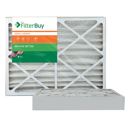 UPC 717267024273 product image for 10x10x1 AFB Bronze MERV 6 Pleated AC Furnace Air Filter. Pack of 2 Filters. 100% | upcitemdb.com