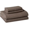 thumbnail image 1 of Brushed Microfiber Sheet Set, Extra Soft with Natural Texture, 4-Piece, Full, Brown, 1 of 8