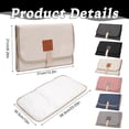 thumbnail image 3 of XIPYYKM Portable Changing Pad Foldable Diaper Changing Pad Waterproof Nappy Changing Mat Travel Diaper Change Sheet, 3 of 9