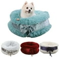 thumbnail image 1 of Winter Warm Dogs Bed Luxury Fluffy  Kitten Puppy Dogs for Room Sofa with Non-slip Bottom for Small Medium Dogs, 1 of 7