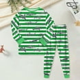 thumbnail image 2 of Gubotare Baby Pajamas 2 Piece Long Sleeve Pajama Set,Comfy Nightwear Soft Loungewear,Family Matching Pjs Set 4T 5T (Green,4-5 Years), 2 of 9