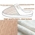 thumbnail image 3 of BERANMEY Comfy Slippers for Women Indoor Fluffy Women's Slip on Fuzzy House Slippers Memory Foam Slippers Scuff Outdoor Indoor Warm Plush Bedroom Shoes with Faux Fur Lining, 3 of 8