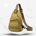 thumbnail image 7 of HaoXianJian Crossbody Bags for Men Wide Shoulder Strap Double Pocket Chest Bag Shoulder Bag Purse, 7 of 7