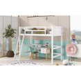 thumbnail image 3 of Tcbosik Solid Wood Twin Size Loft Bed with Ladder(White), 3 of 9