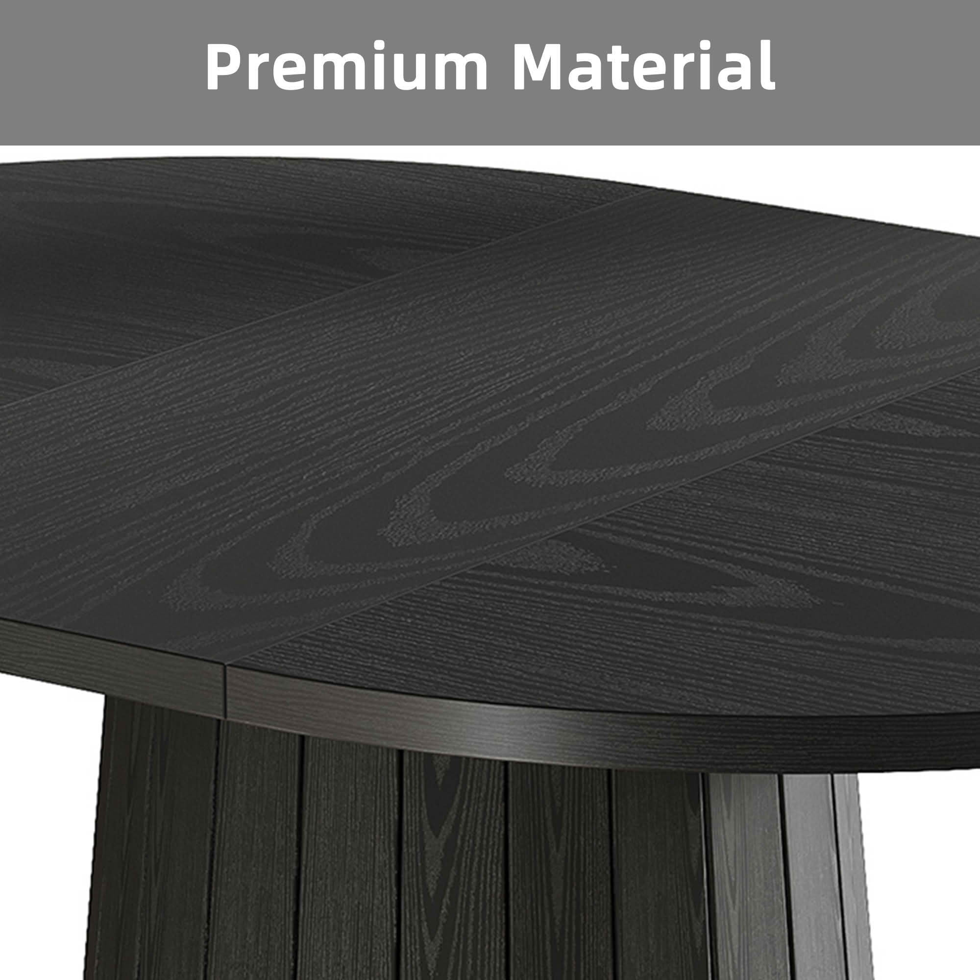 Dovelina 55" Oval Dining Table for 6, Modern Wood Multi-Purpose Dinner Table for Home, Small Apartment, Kitchen