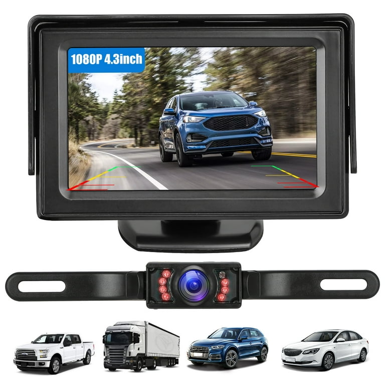 HD Reversing Camera, TSV 170 Degrees Wide Angle Vehicle Rear View Reverse  Cam, Reverse Backup Camera with Night Vision, Waterproof Car Rear View Parking  Camera Monitor for 12V Truck SUV RV 