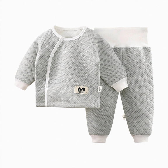 Gubotare Baby Pajamas Boy Boys and Girls Soft Pajamas Toddler Pjs Long Sleeve Kid Sleepwear Sets 2T 3T (Light Gray,2-3 Years)