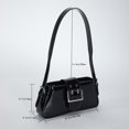 thumbnail image 5 of Bolso de hombro Bolsos de mujer Bolsos de axila de moda de cuero PU brillante Negro Wdftyju Para Estrenar, 5 of 5