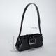 thumbnail image 5 of Bolso de hombro Bolsos de mujer Bolsos de axila de moda de cuero PU brillante Negro Wdftyju Para Estrenar, 5 of 5