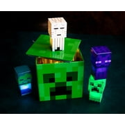 Minecraft Creeper Tin Storage Box Cube Organizer with Lid | 4 Inches