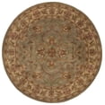 thumbnail image 2 of Safavieh Heritage Cheshunt Oriental Wool Area Rug, Green/Gold, 6' x 6' Round, 2 of 12