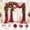 Burgundy, variant on Champagne Sheer Wedding Arch Drapes 19Ft x 28" Backdrop Curtain for Ceremony Bridal Party Decor 1 Panel